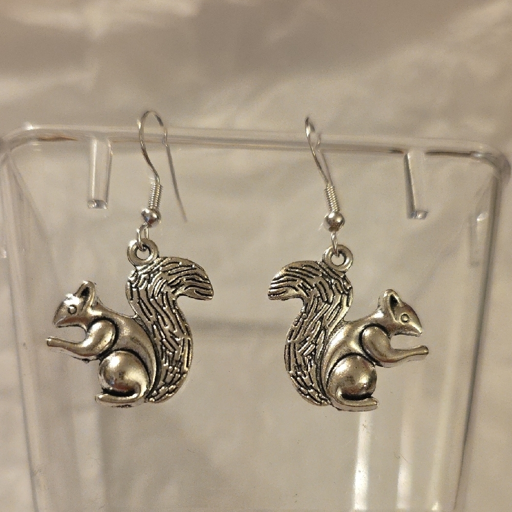 Fashion Jewelry STERLING POST Squirrel Earrings